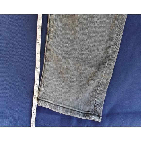 Mother The Looker Skinny Jeans 25 Gray Distressed Last Chance Saloon - Picture 6 of 7